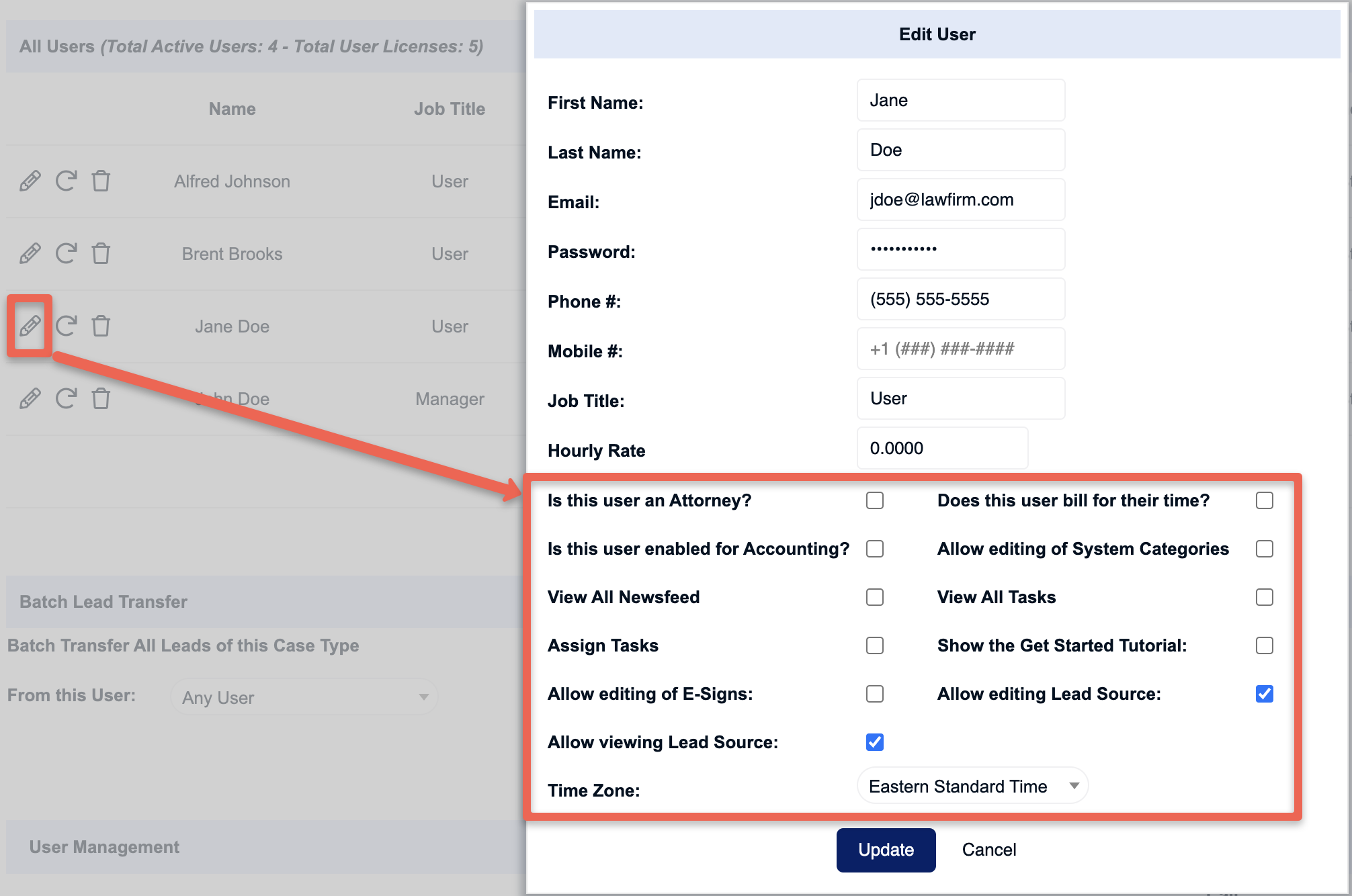 Setting up Your Firm's Users and Managing Users – Law Ruler Software, LLC